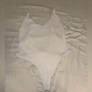 Aerie Cream Swim One Piece